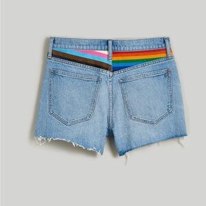 NWT MADEWELL The Pride Relaxed Mid-Length Denim Short, size 28